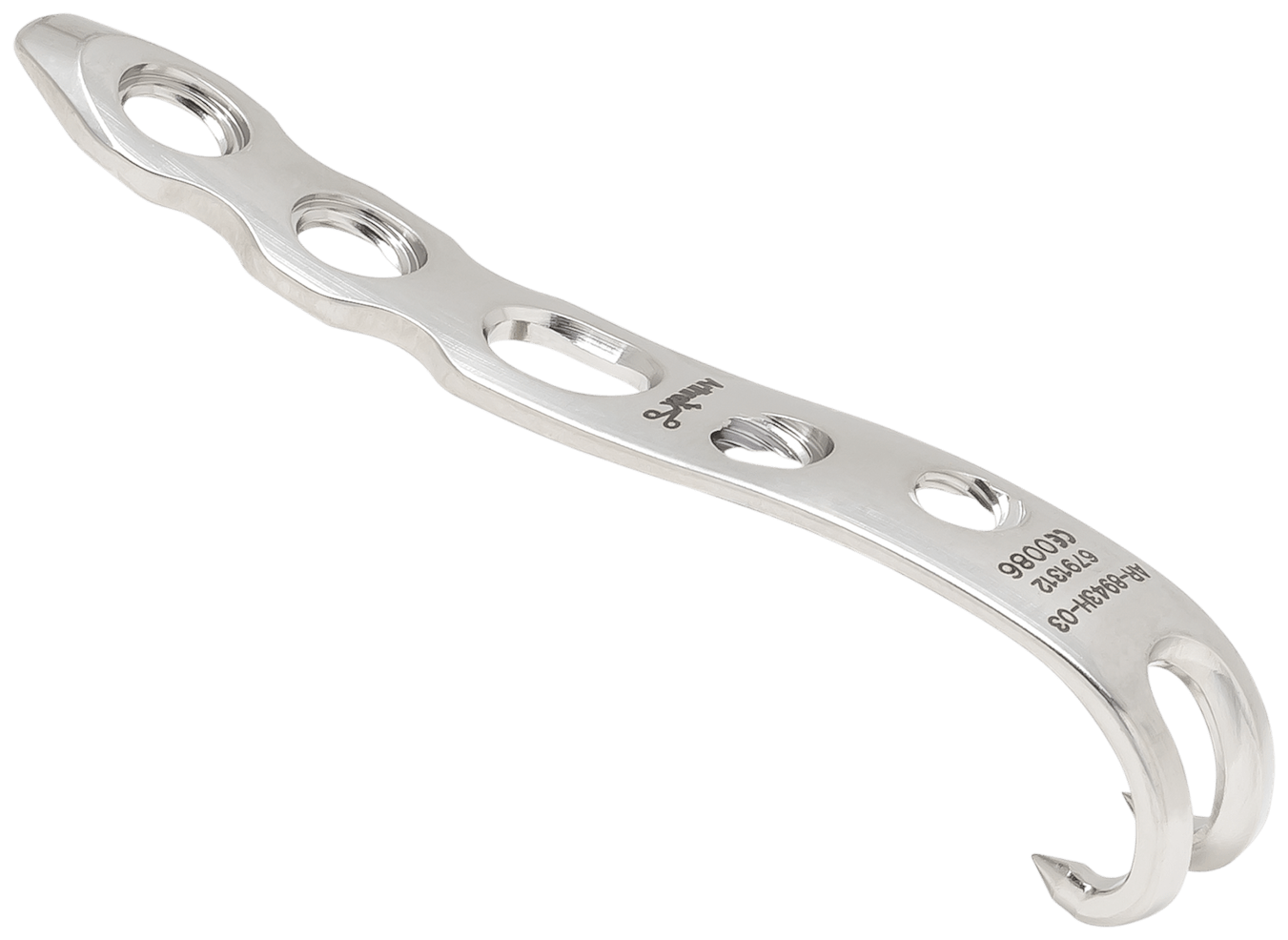 Locking Medial Hook Plate, SS, 3H
