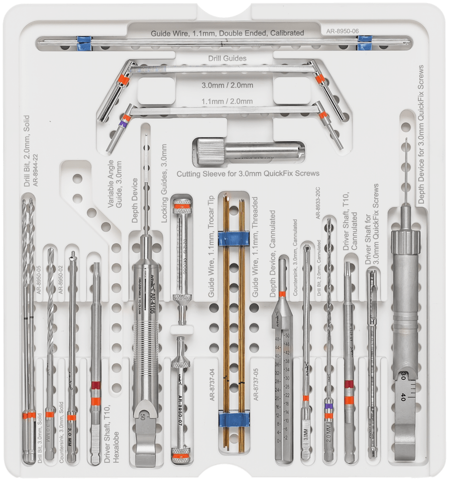 Instrument Caddy, Comprehensive Fixation System, 3.0 mm