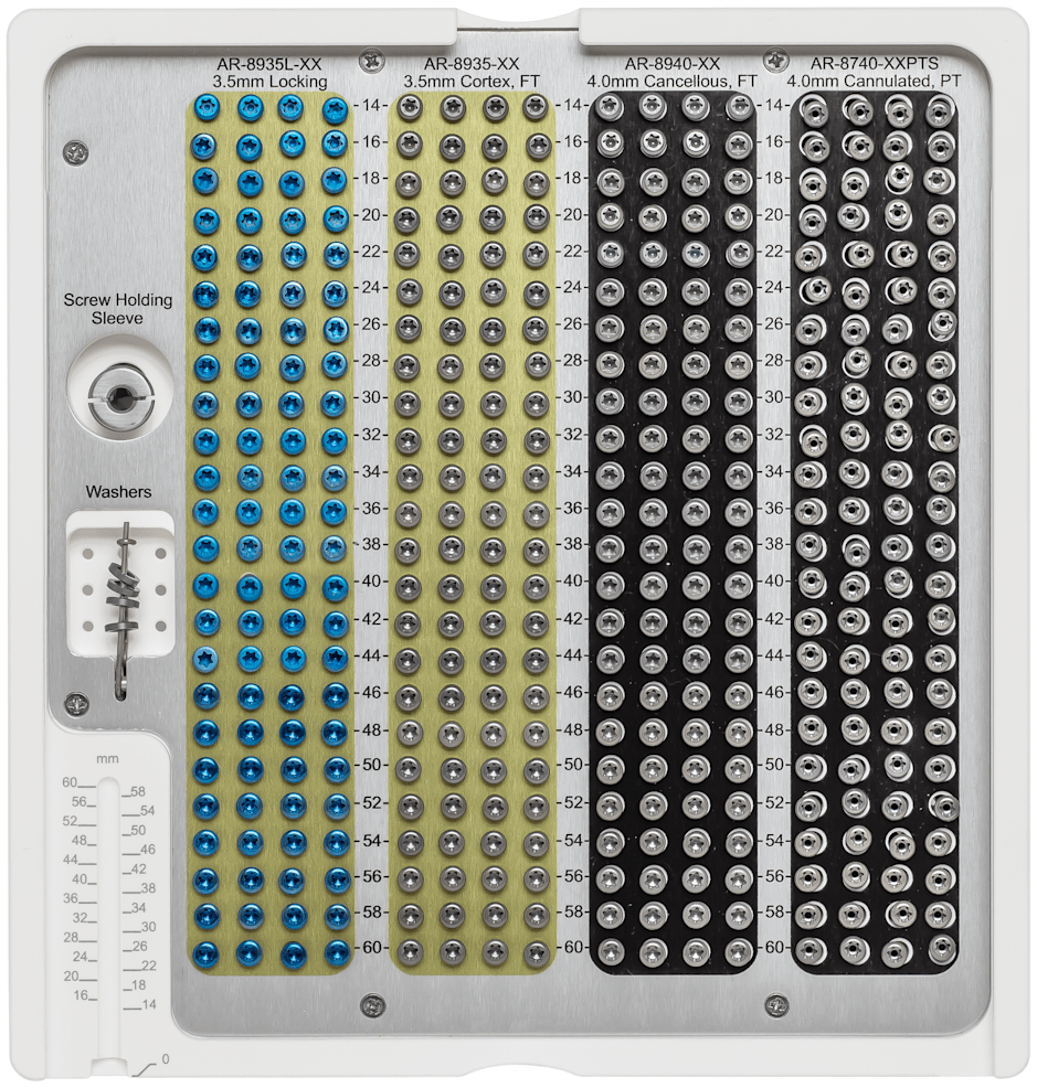 3.5 / 4.0 mm Screw Caddy, Comprehensive Modular Foot System