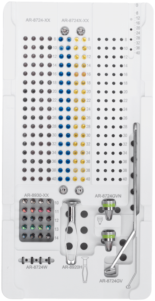 CFS, 2.0/2.4 mm Screw and Instrument Caddy