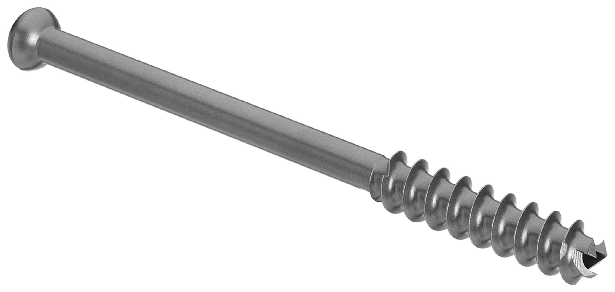 Low Profile Screw, Titanium, 6.7 mm x 80 mm, Cannulated, 28 mm Thread