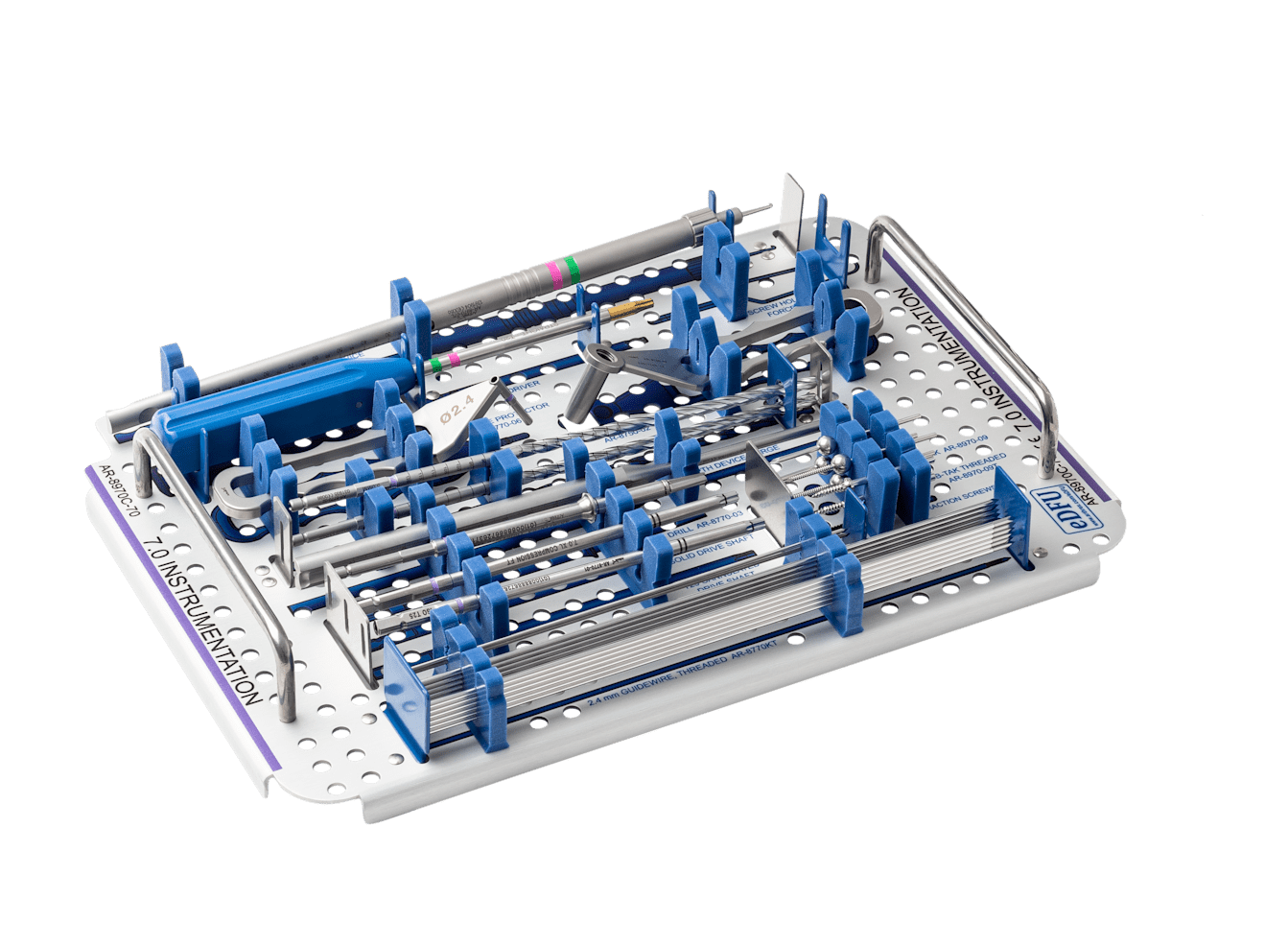 Instrumenteneinsatz für Sprunggelenksarthrodesensystem, für 7 mm Compression FT-Schrauben