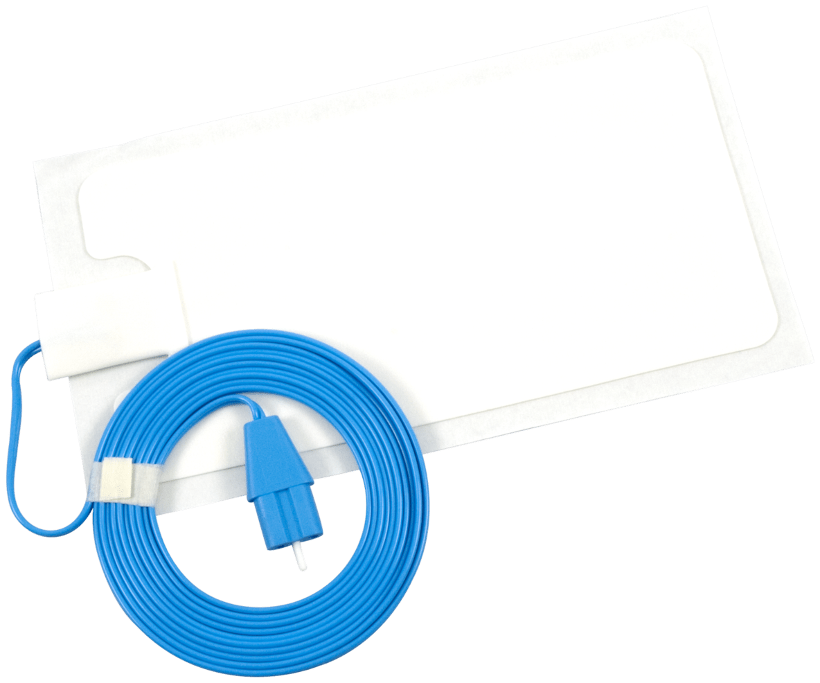 Disposable Split Adult Return Electrode with Cable