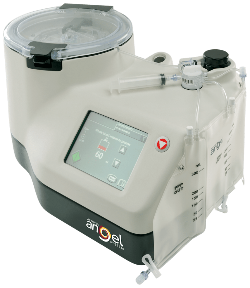 Arthrex Angel System for Concentrated Platelet Rich Plasma