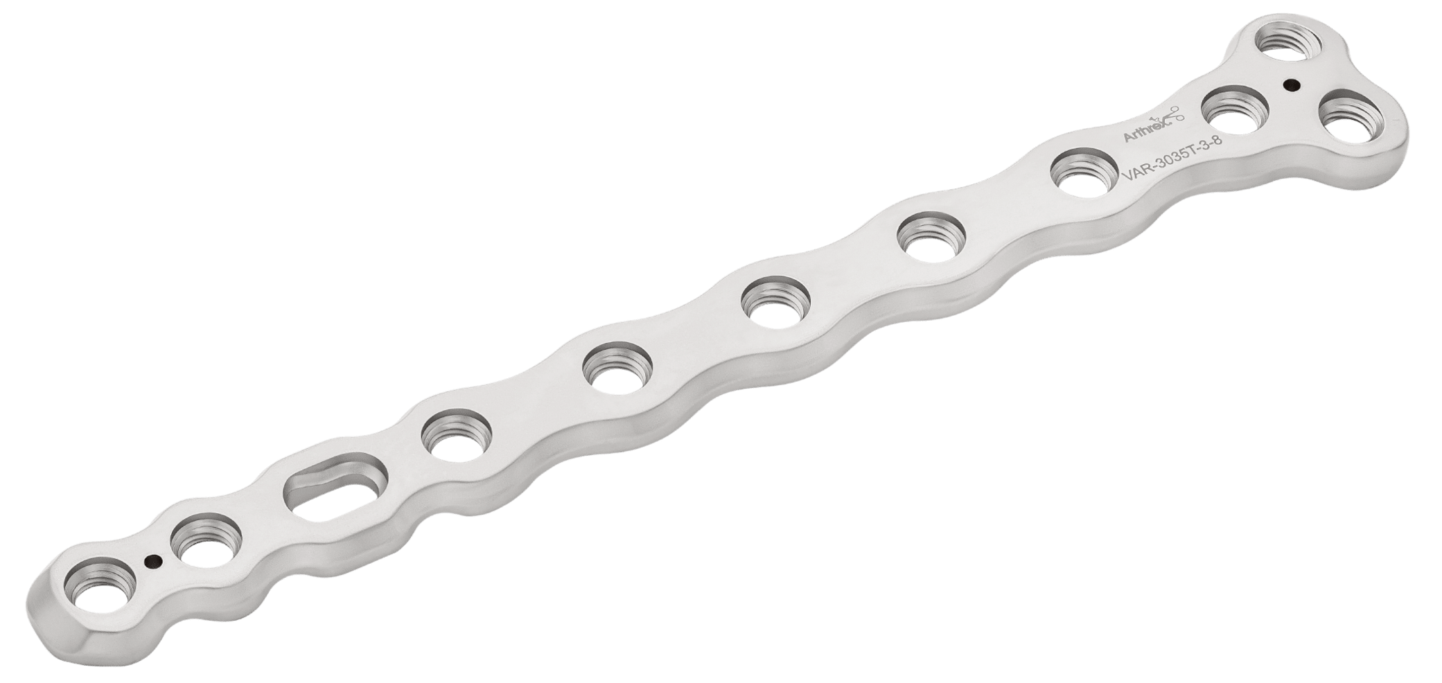 T-Plate, 3-Hole / 8-Hole, SS, 3.5 mm