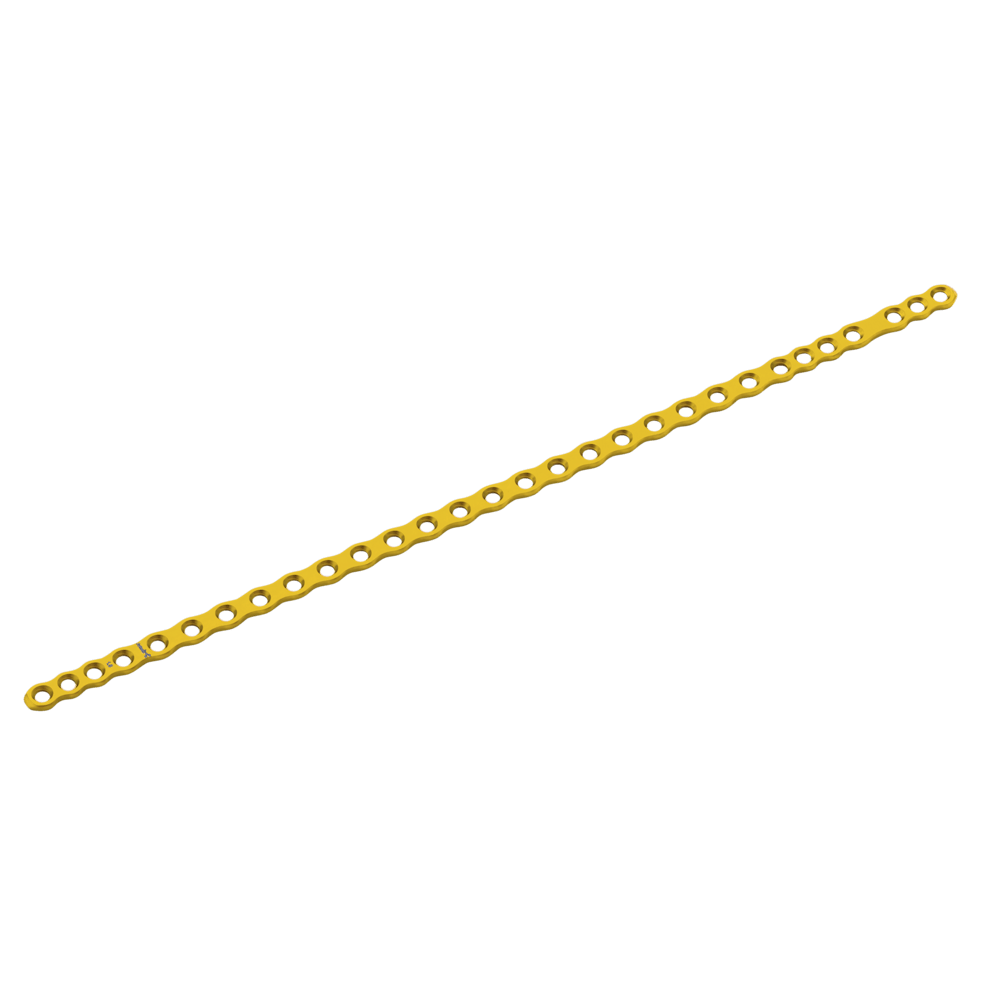Straight plate, cuttable, 30 hole, Titanium, 1.6 mm
