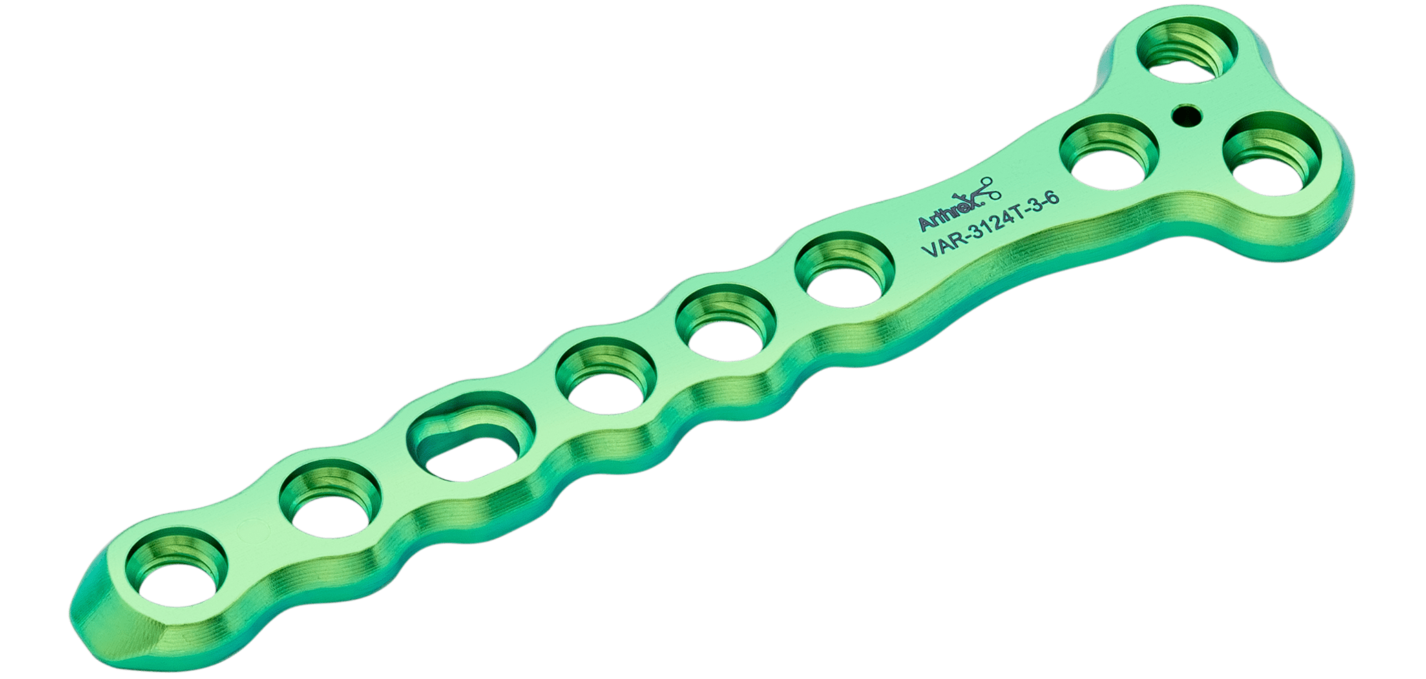T-Plate, Titanium, 2.4 mm, 3-Hole / 6-Hole