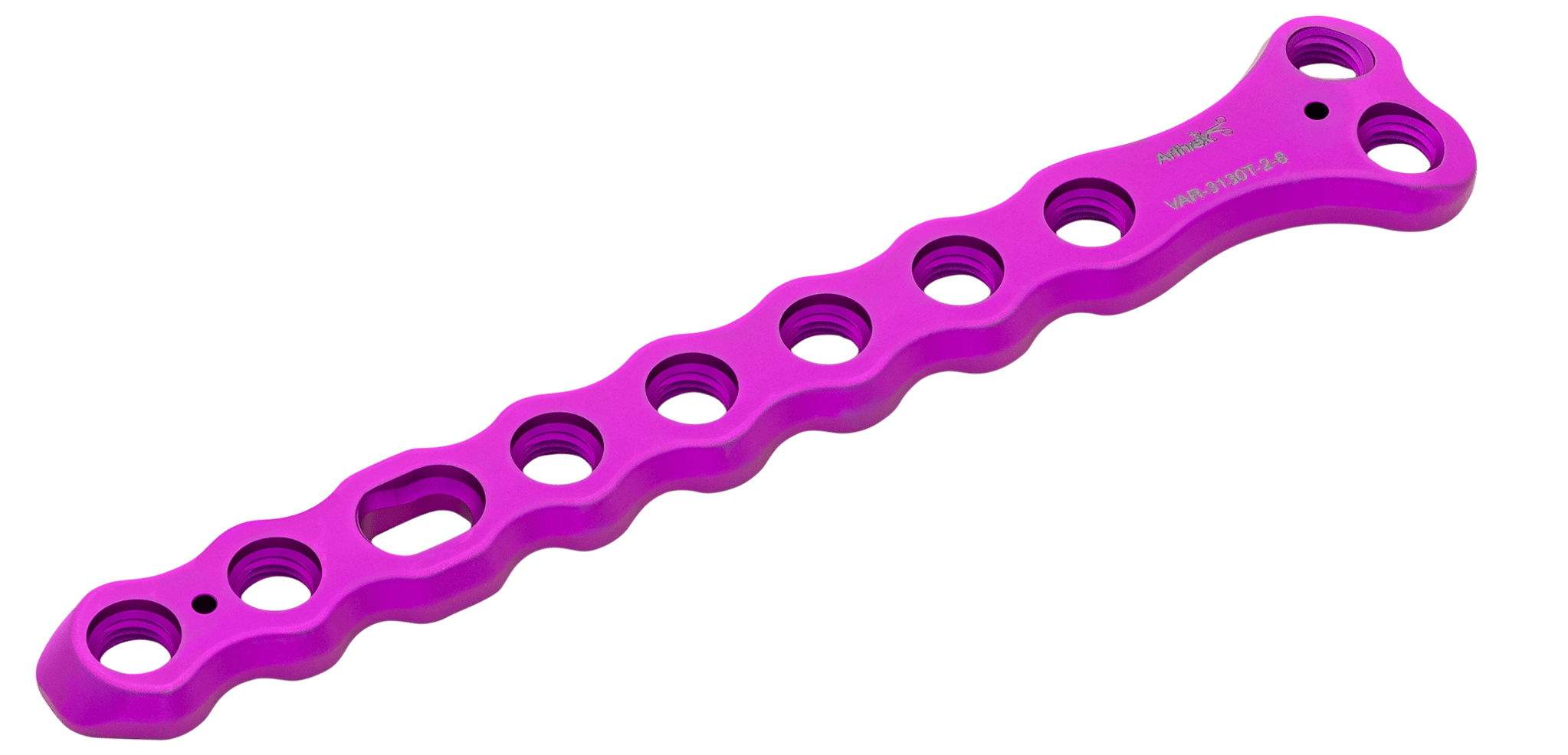 T-Plate, Titanium, 3.0 mm, 2-Hole / 8-Hole