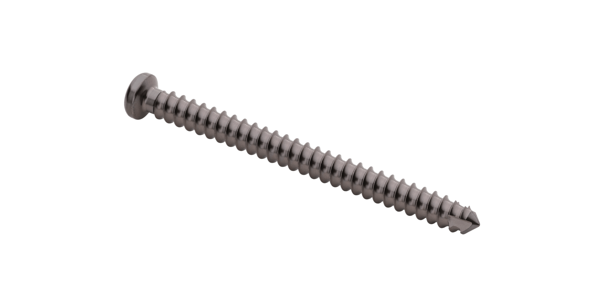 Low-Profile Cortical Screw, Titanium, 3.0 x 44 mm
