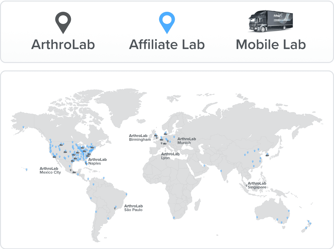 ArthroLab Locations Around The World