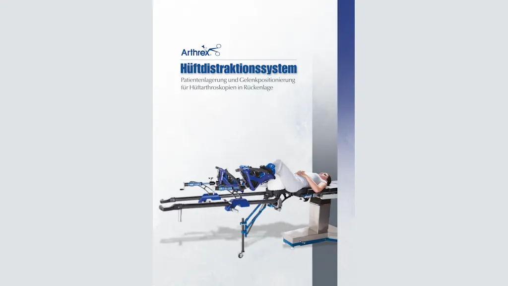 Hüftdistraktionssystem - Patientenlagerung und Gelenkpositionierung für Hüftarthroskopien in Rückenlage