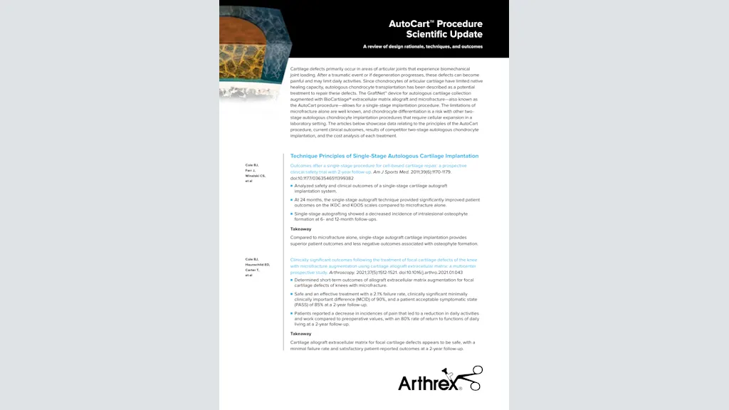AutoCart™ Procedure Scientific Update