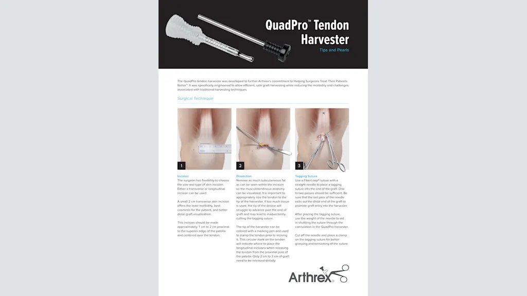 QuadPro™ Tendon Harvester
