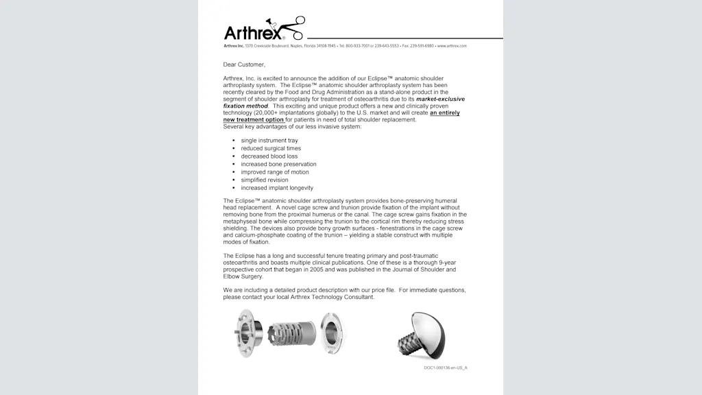 Eclipse™ Contract Letter