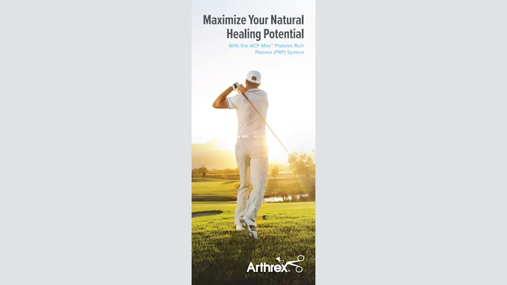Maximize Your Natural Healing Potential With the ACP Max™ Platelet-Rich Plasma (PRP) System 