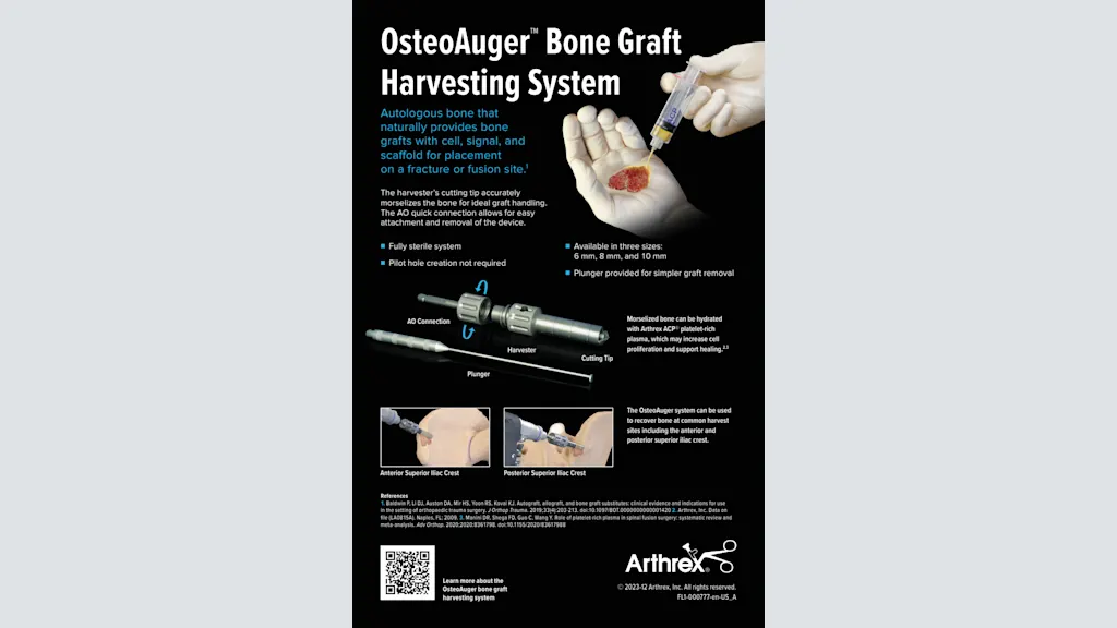 OsteoAuger™ Bone Graft Harvesting System