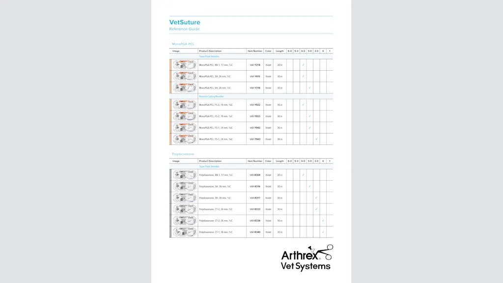 VetSuture Reference Guide