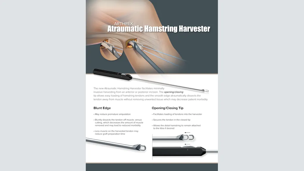 Arthrex Atraumatic Hamstring Harvester