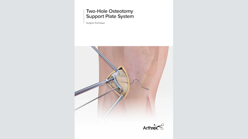 Two-Hole Osteotomy Support Plate System