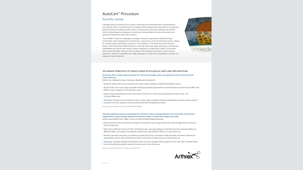 AutoCart™ Procedure Scientific Update