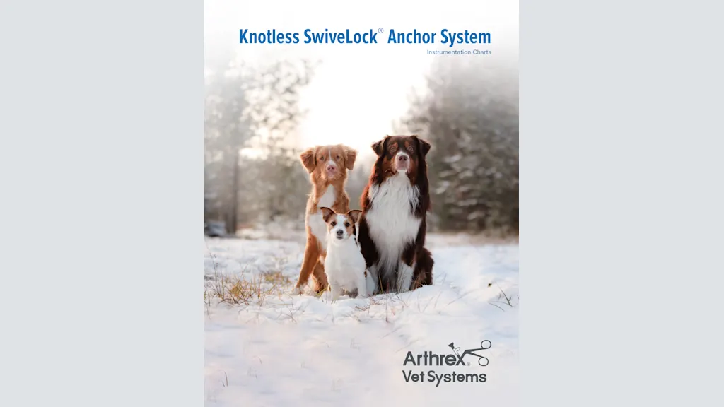 Knotless SwiveLock® Anchor System Instrumentation Charts
