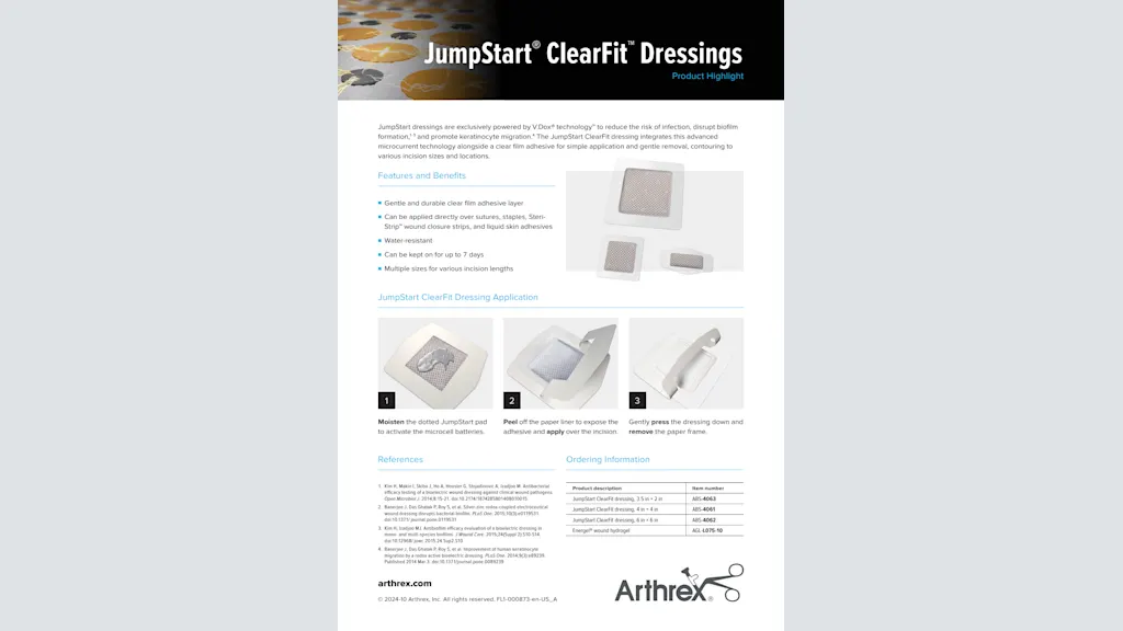 JumpStart® ClearFit™ Dressings - Product Highlight