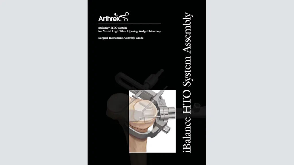 iBalance® HTO System for Medial High Tibial Opening Wedge Osteotomy