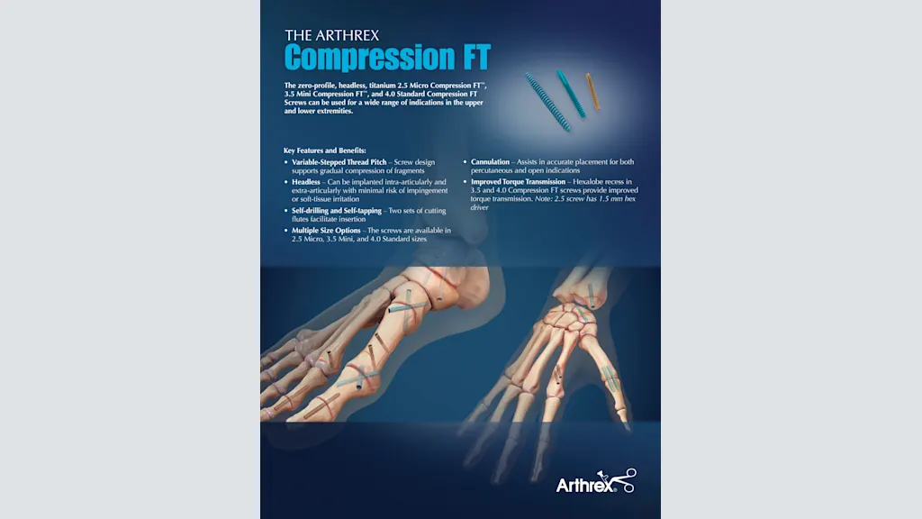 The ARTHREX Compression FT