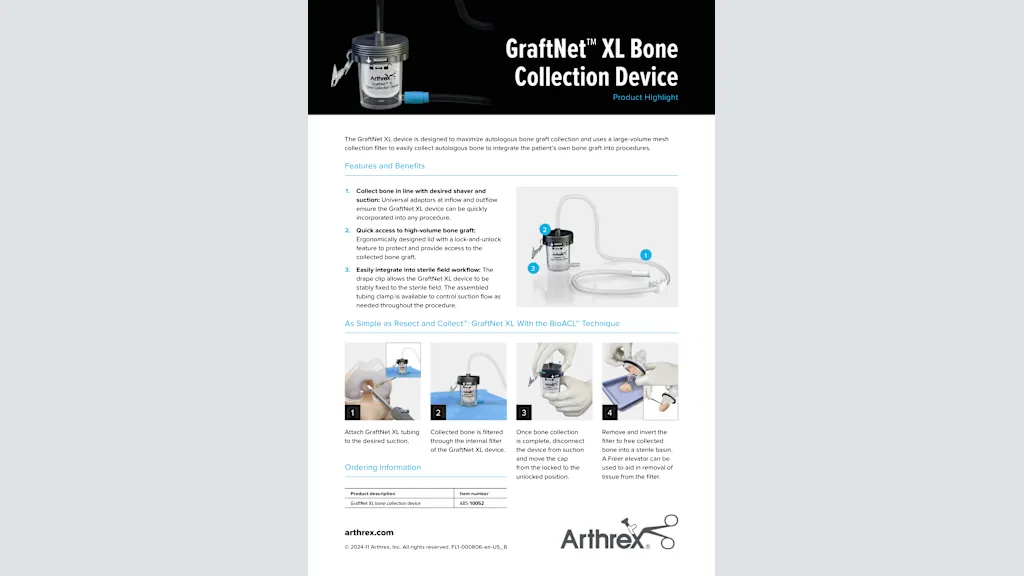 GraftNet™ XL Bone Collection Device