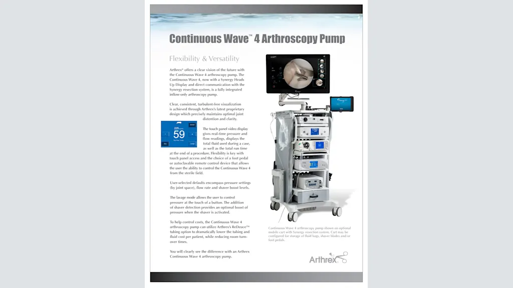 Continuous Wave™ 4 Arthroscopy Pump