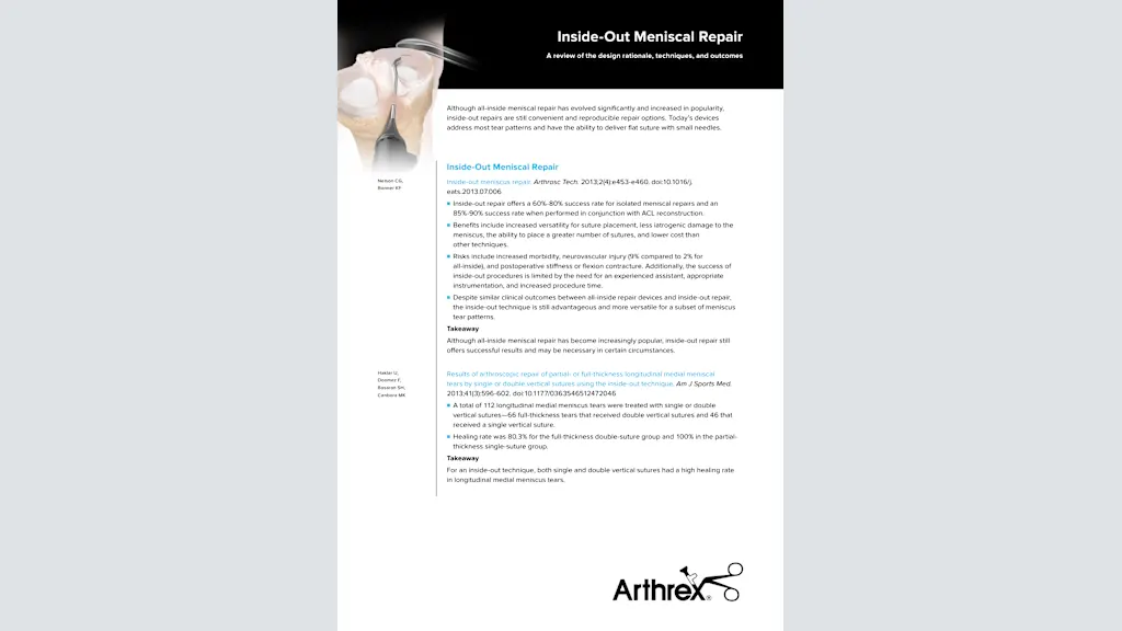 Inside-Out Meniscal Repair