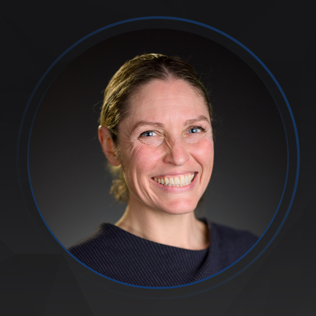 Professional headshot of Dr Amy Touzell.