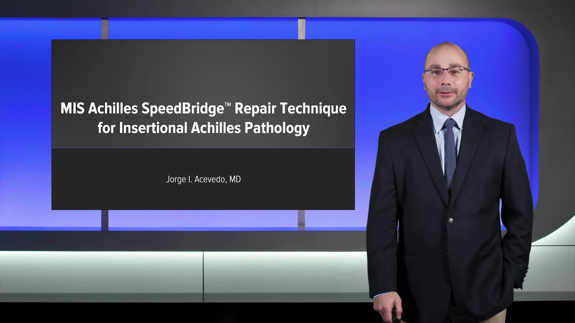 Arthrex - MIS Achilles SpeedBridge™ Repair Technique for Insertional ...