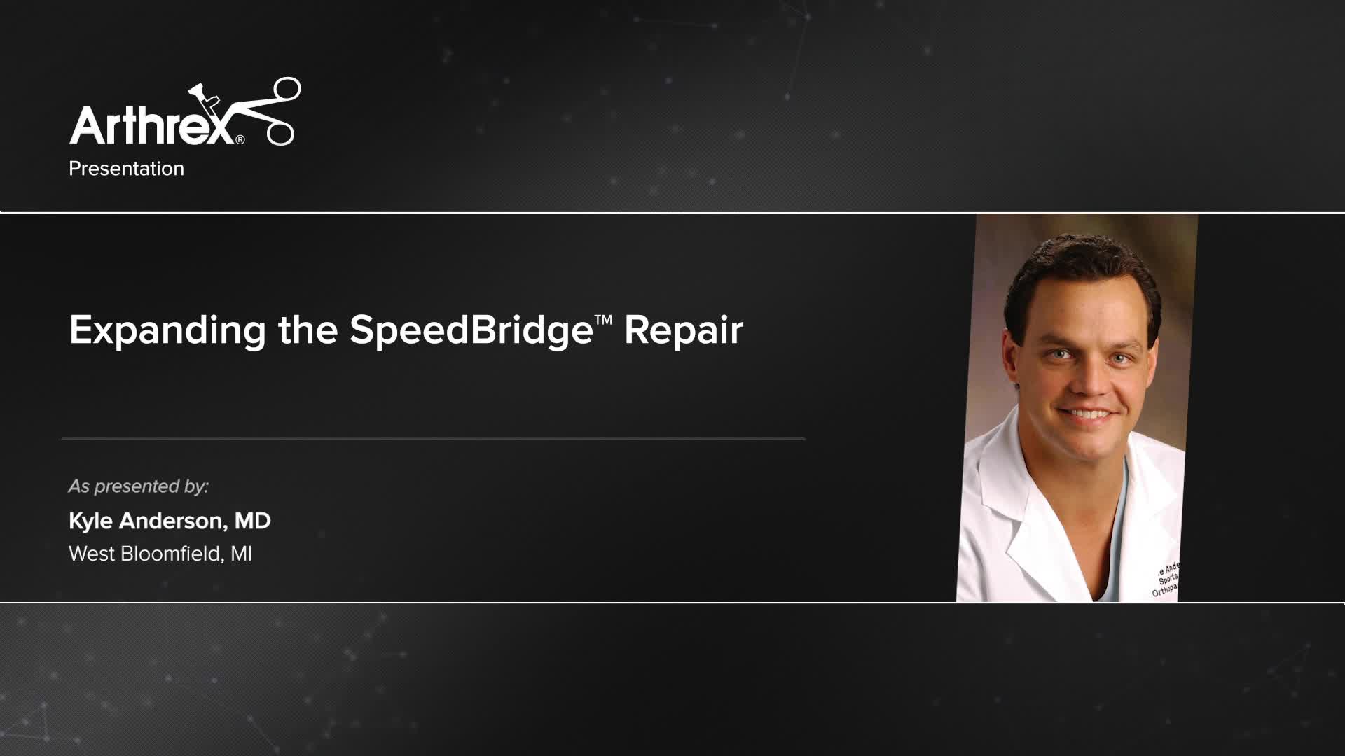 Arthrex Expanding The Speedbridge Repair